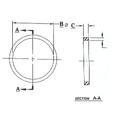 rubber rectangular ring